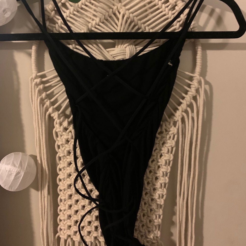 Cross back bodysuit